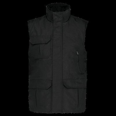 Chaleco de trabajo de poliéster Black 4XL
