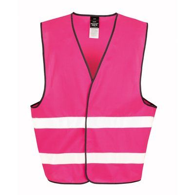 Chaleco de varios colores con banda de alta visibilidad Fluorescent Pink XXL/3XL