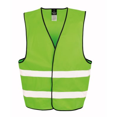 Chaleco de varios colores con banda de alta visibilidad Lime L/Xl