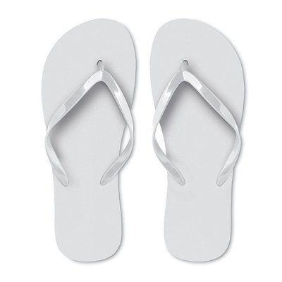 Chanclas Playa PE en 2 Tallas Blanco M