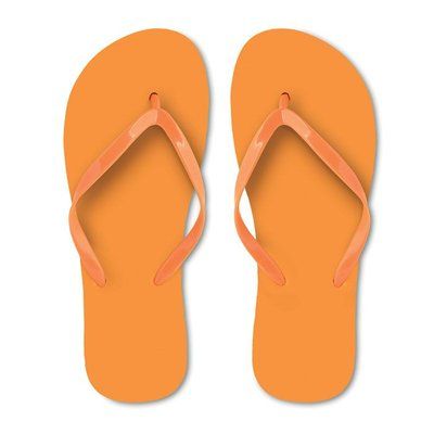 Chanclas Playa PE en 2 Tallas Naranja M