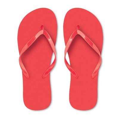Chanclas Playa PE en 2 Tallas Rojo M