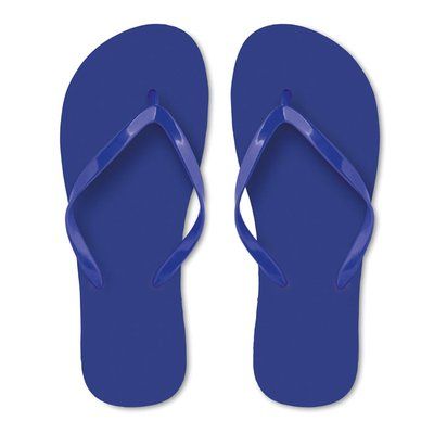 Chanclas de playa con tira Azul