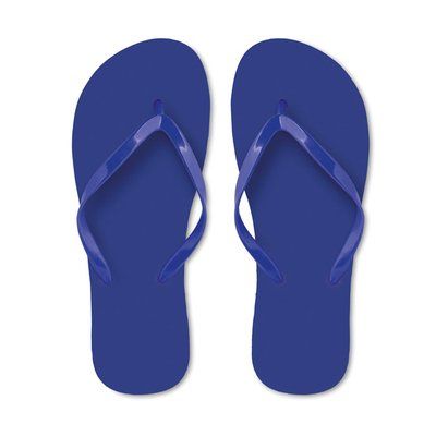 Chanclas de playa con tiras PVC Azul