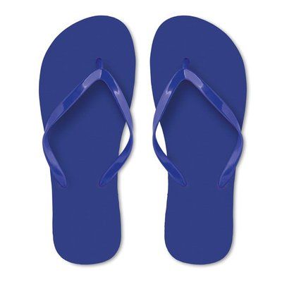 Chanclas de playa con tiras PVC talla L Azul