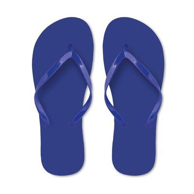 Chanclas de playa con tiras PVC talla M Azul