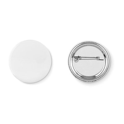 Chapa personalizada redonda Ø 4,4 cm Plata Mate