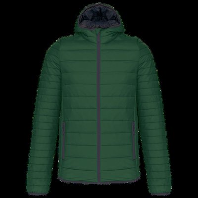 Chaqueta acolchada con capucha Forest Green Xxl