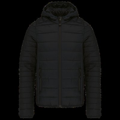 Chaqueta acolchada con capucha infantil Black 8/10 Ans