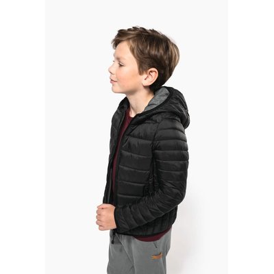 Chaqueta acolchada con capucha infantil