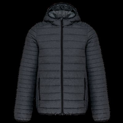Chaqueta acolchada con capucha Marl Dark Grey Xxl