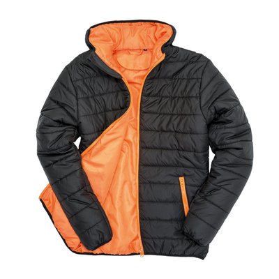Chaqueta acolchada cortavientos hidrófuga Black / Orange M