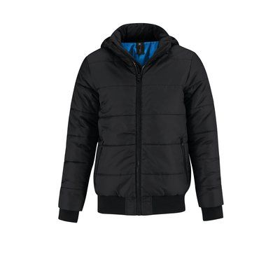 Chaqueta acolchada hombre Black / Cobalt Blue S