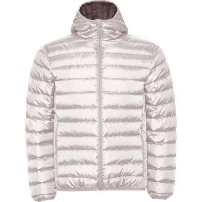 Chaqueta Acolchada Hombre con Capucha Blanco Vintage 2Xl