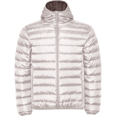 Chaqueta Acolchada Hombre con Capucha Blanco Vintage Xl