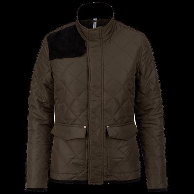 Chaqueta acolchada mujer con bolsillos Mossy Green / Black M