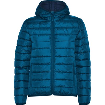 Chaqueta Acolchada Mujer con Capucha Azul Luz De Luna 2Xl