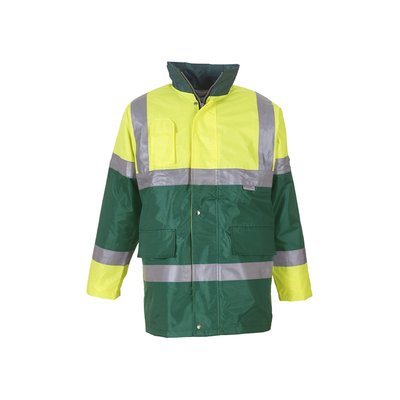 Chaqueta Alta Visibilidad Impermeable Cortavientos Hi Vis Yellow / Green Xl