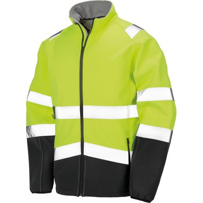 Chaqueta  Alta Visibilidas Softshell Fluorescent Yellow / Black S