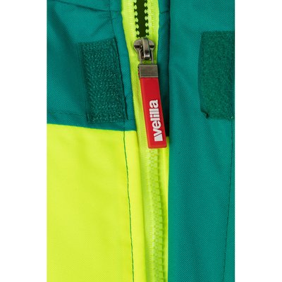 Chaqueta bicolor acolchada con bandas reflectantes