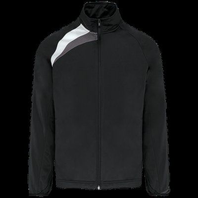 Chaqueta de chándal Black / White / Storm Grey M