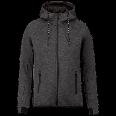 Chaqueta de chándal con capucha Deep Grey Heather M