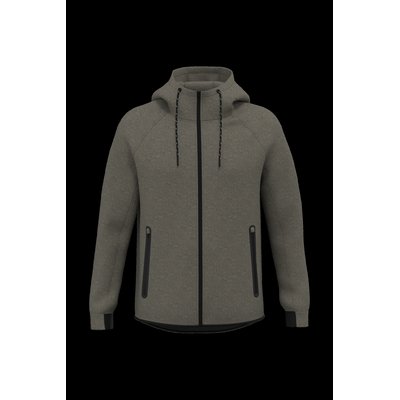 Chaqueta de chándal con capucha Light Khaki Heather Xs