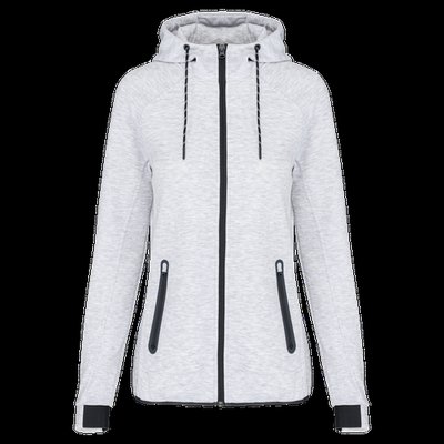 Chaqueta de chándal con capucha mujer Ash Heather M