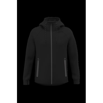 Chaqueta de chándal con capucha mujer Black Xs