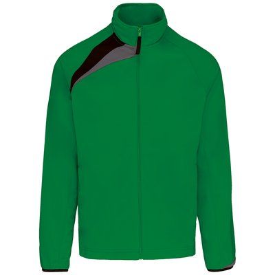Chaqueta de chándal niño poliéster Dark Green / Black / Storm Grey 12/14 ans