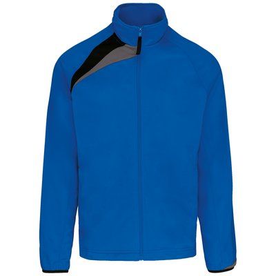 Chaqueta de chándal niño poliéster Sporty Royal Blue / Black / Storm Grey 8/10 ans