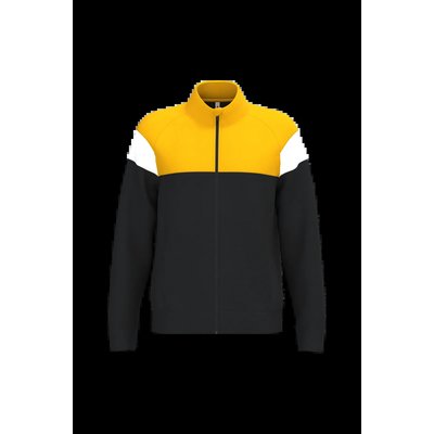Chaqueta de chándal unisex Black / Sporty Yellow S