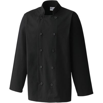 Chaqueta de cocina cierre cruzado Black 4XL