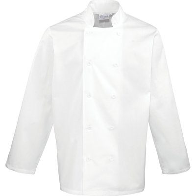 Chaqueta de cocina cierre cruzado White S