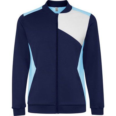 Chaqueta deportiva con cremallera y bolsillos laterales Celeste/Marino 3Xl