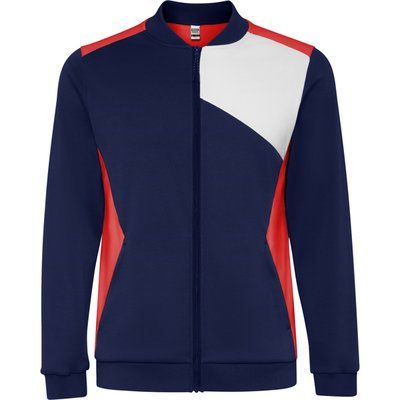 Chaqueta deportiva con cremallera y bolsillos laterales Rojo/Marino 3Xl