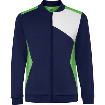 Chaqueta deportiva con cremallera y bolsillos laterales VERDE HELECHO/MARINO S