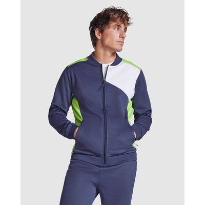 Chaqueta deportiva con cremallera y bolsillos laterales