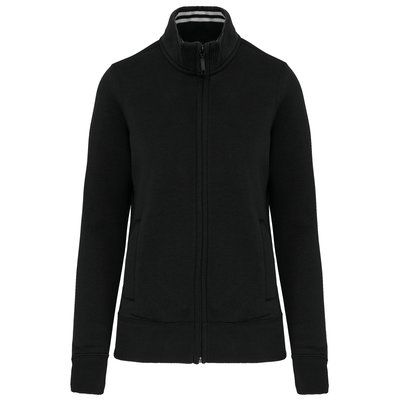 Chaqueta de felpa perchada de mujer Black L