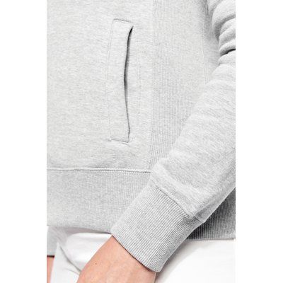 Chaqueta de felpa perchada de mujer
