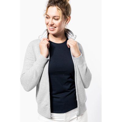 Chaqueta de felpa perchada de mujer
