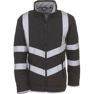 Chaqueta hidrófuga de alta visibilidad Black L