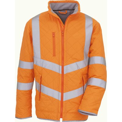 Chaqueta hidrófuga de alta visibilidad Hi Vis Orange Xs