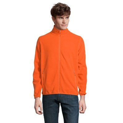 Chaqueta Hombre Cuello Alto y Bolsillos Naranja Xl