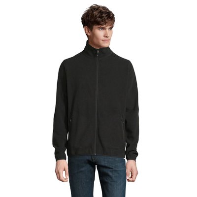 Chaqueta Hombre Cuello Alto y Bolsillos Negro 5Xl