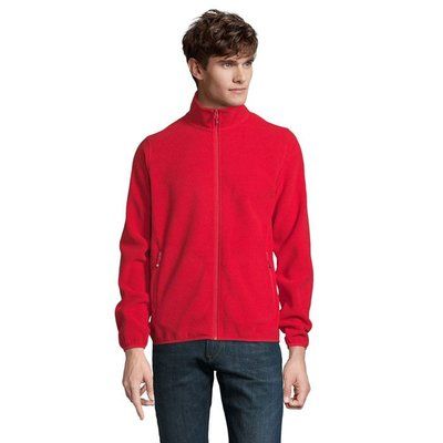 Chaqueta Hombre Cuello Alto y Bolsillos Rojo L