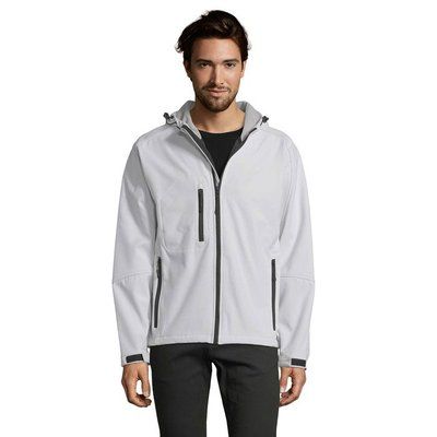 Chaqueta Hombre Impermeable con Forro Polar Blanco 3Xl