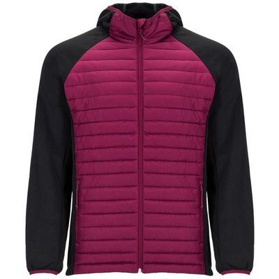 Chaqueta Hombre Softshell y Acolchada BORGOÑA/NEGRO L