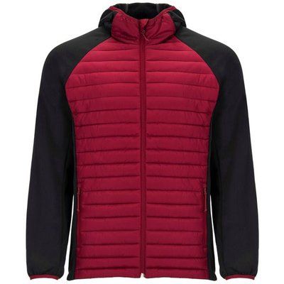 Chaqueta Hombre Softshell y Acolchada ROJO/NEGRO 2XL