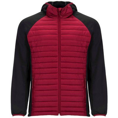 Chaqueta Hombre Softshell y Acolchada ROJO/NEGRO S